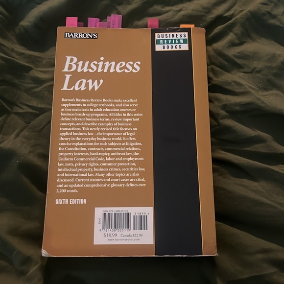 Business Law Book Emerson - Picture 2 of 3